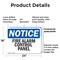 Signmission Fire Alarm Control Panel OSHA Notice Sign, Plastic, 24in W x 18in L, 2PK OS-2PACK-NS-P-1824-L-12521 - alternate 3
